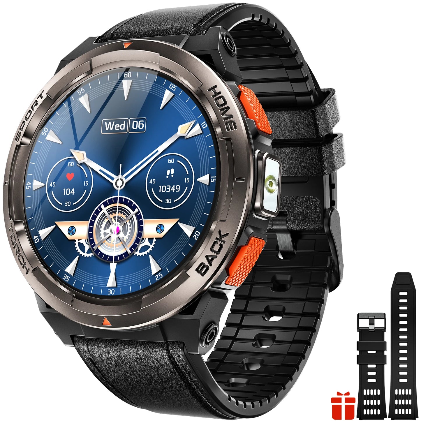 EIGIIS KE5 Smartwatch 3ATM Waterproof Compass Altimeter Barometer