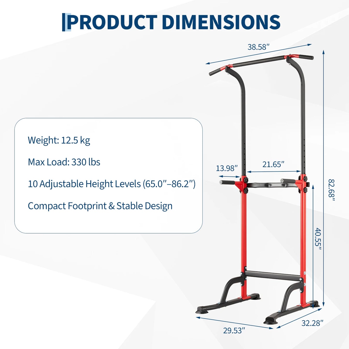 Heavy Duty Power Tower With Pull Up Dip Station HomeGym