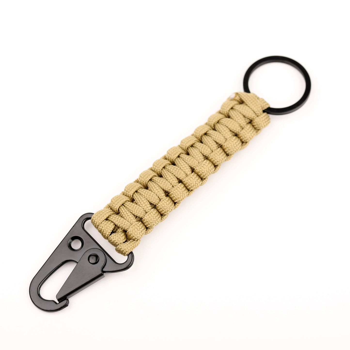 Paracord Keychain With Carabiner And Bottle Opener For Outdoors