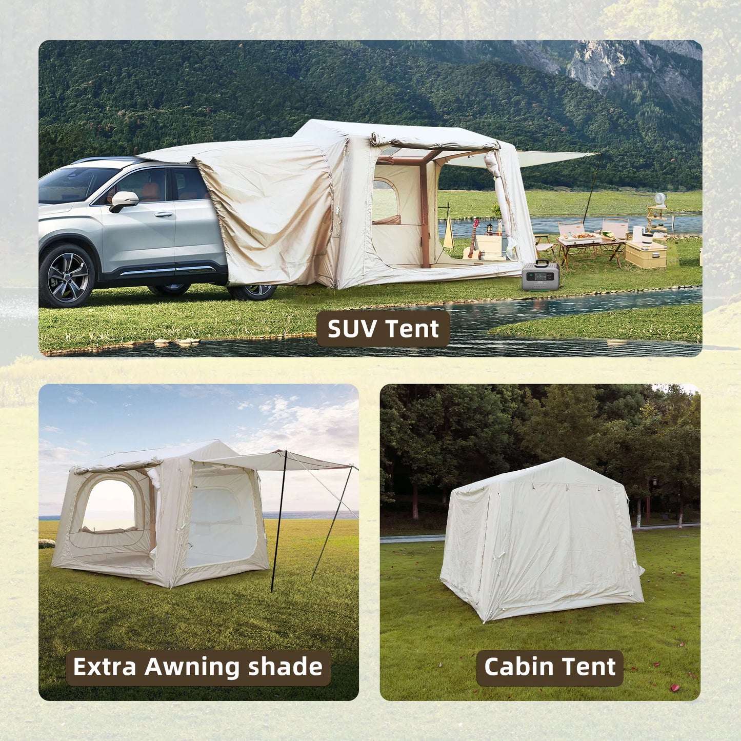 Inflatable Camping Tent With Easy Setup And Waterproof Design