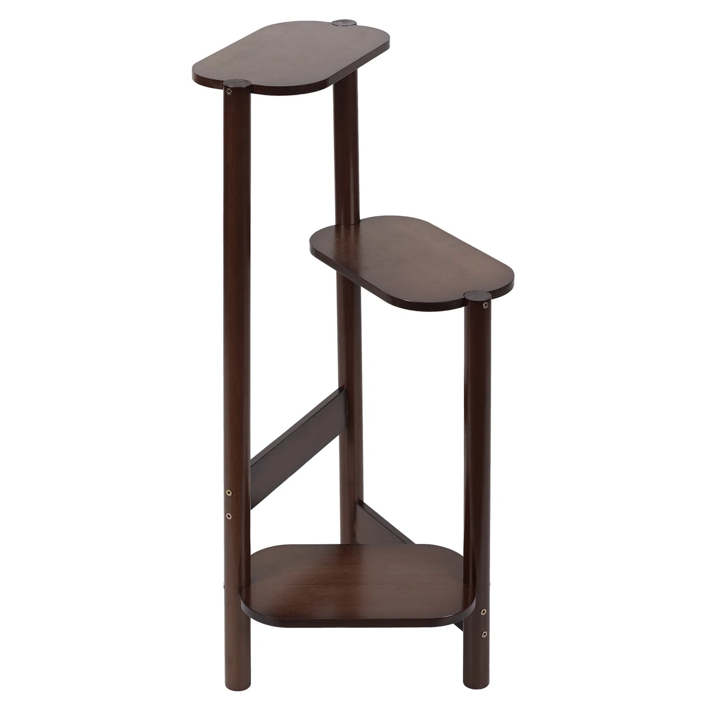 Wisfor Bamboo Plant Stand Three Tier Corner Shelf Display