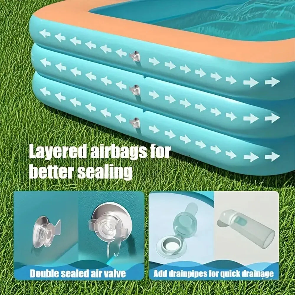 Outdoor Inflatable Family Pool For Kids And Adults