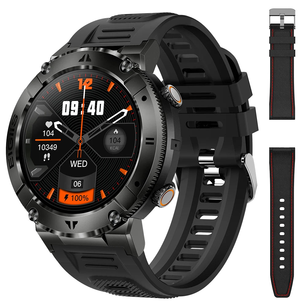 LaNikar Smartwatch Men Bluetooth Call Blood Pressure Fitness Health Monitor