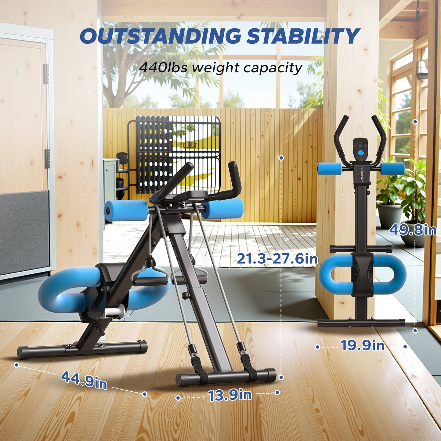 MERACH Ab Machine Adjustable Trainer For Core Abs Workout