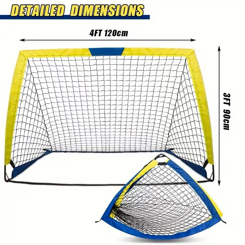 Durable Portable Pop Up Soccer Goals for Backyard or Indoor