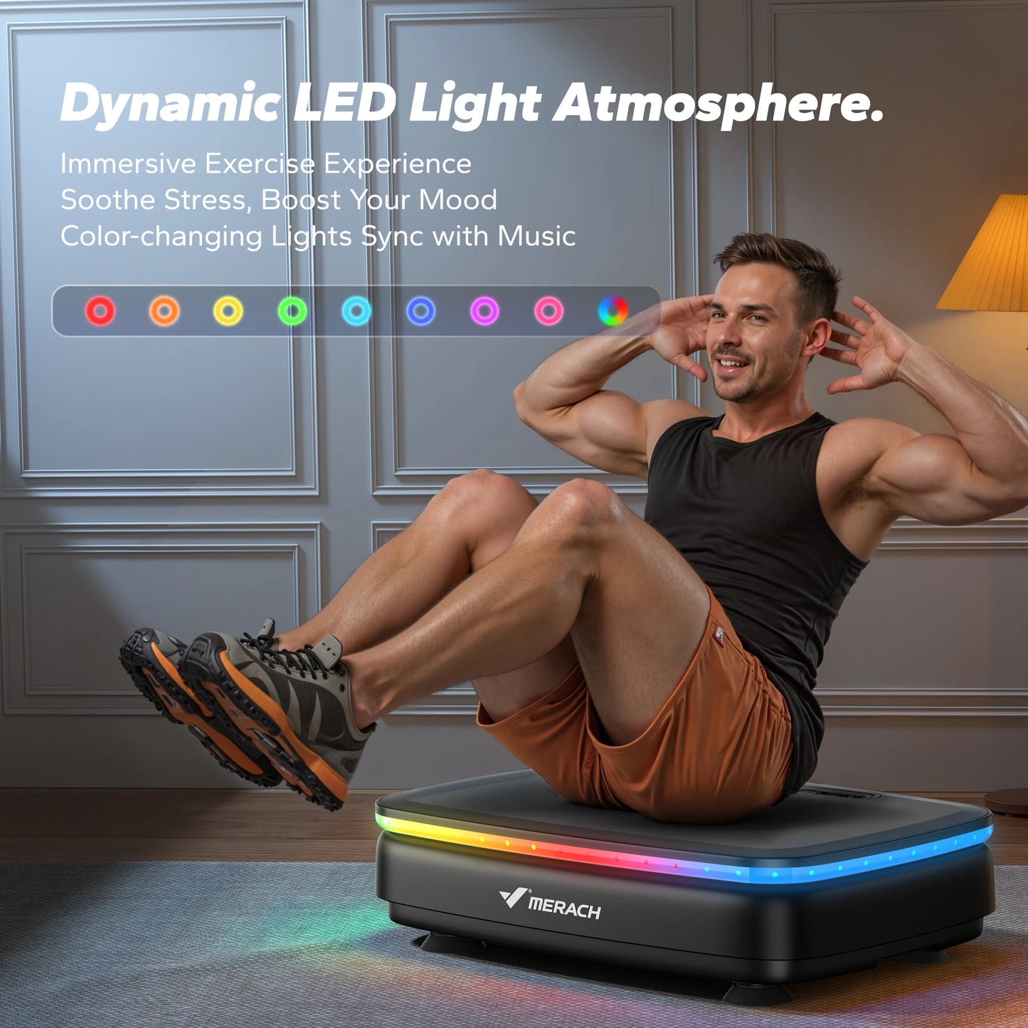 MERACH Vibration Plate Exercise Machine for Light Whole Body Workout