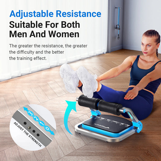 MERACH Ab Machine for Stomach Workout With Automatic Rebound