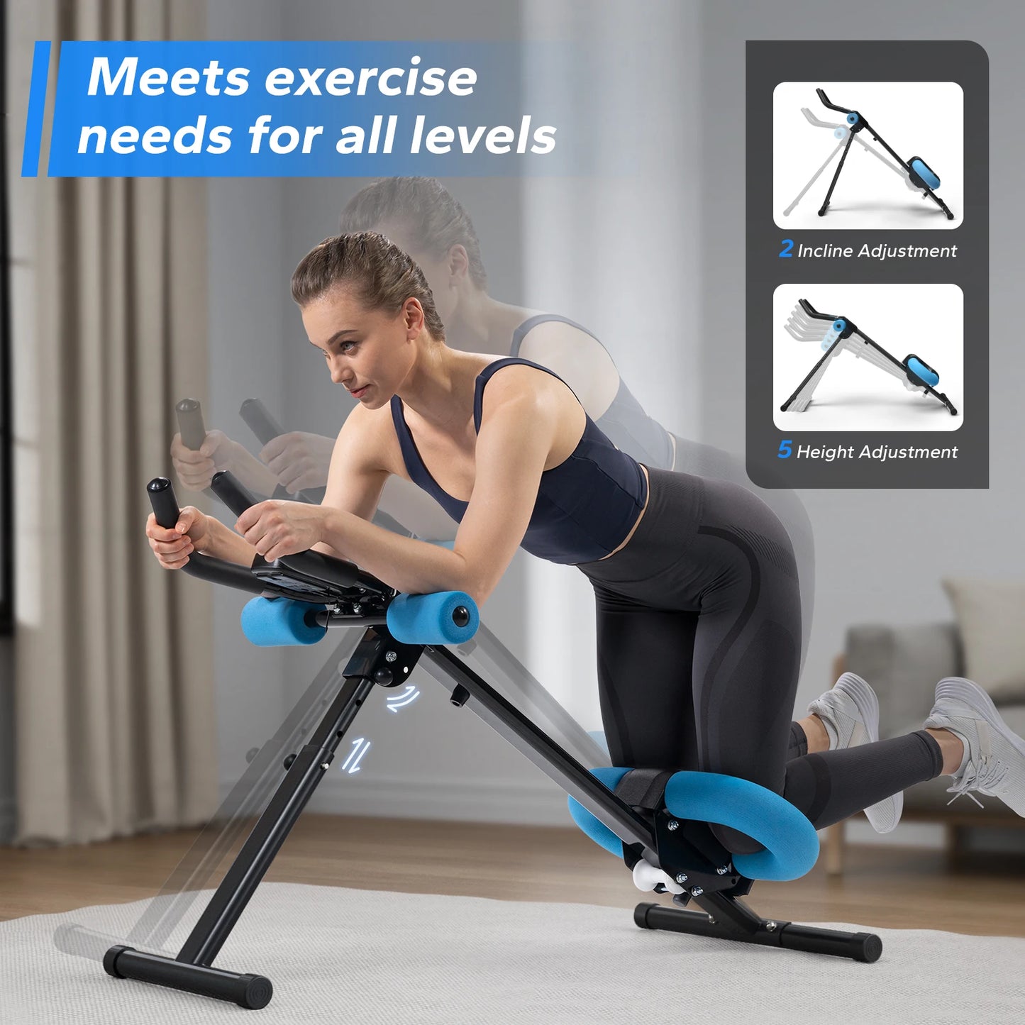 MERACH Ab Machine Adjustable Trainer For Core Abs Workout