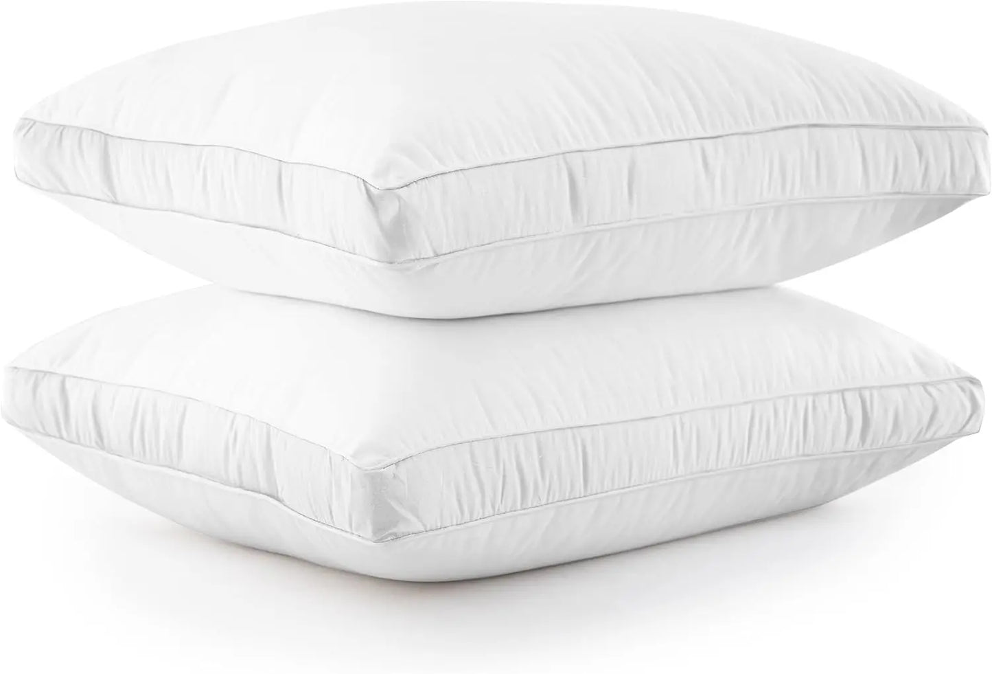 Gusseted Down Alternative Bed Pillows Set of 2