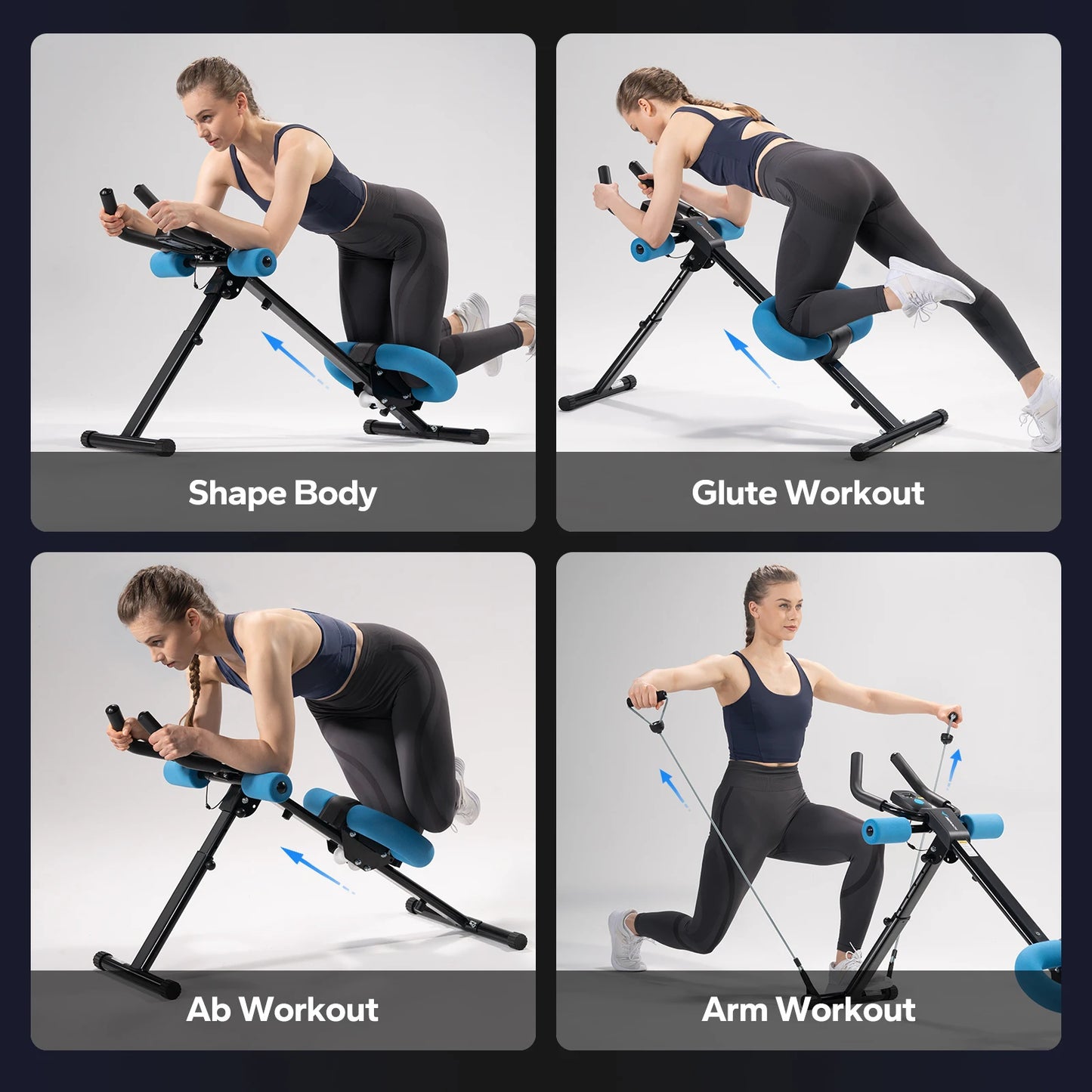 MERACH Ab Machine Adjustable Trainer For Core Abs Workout