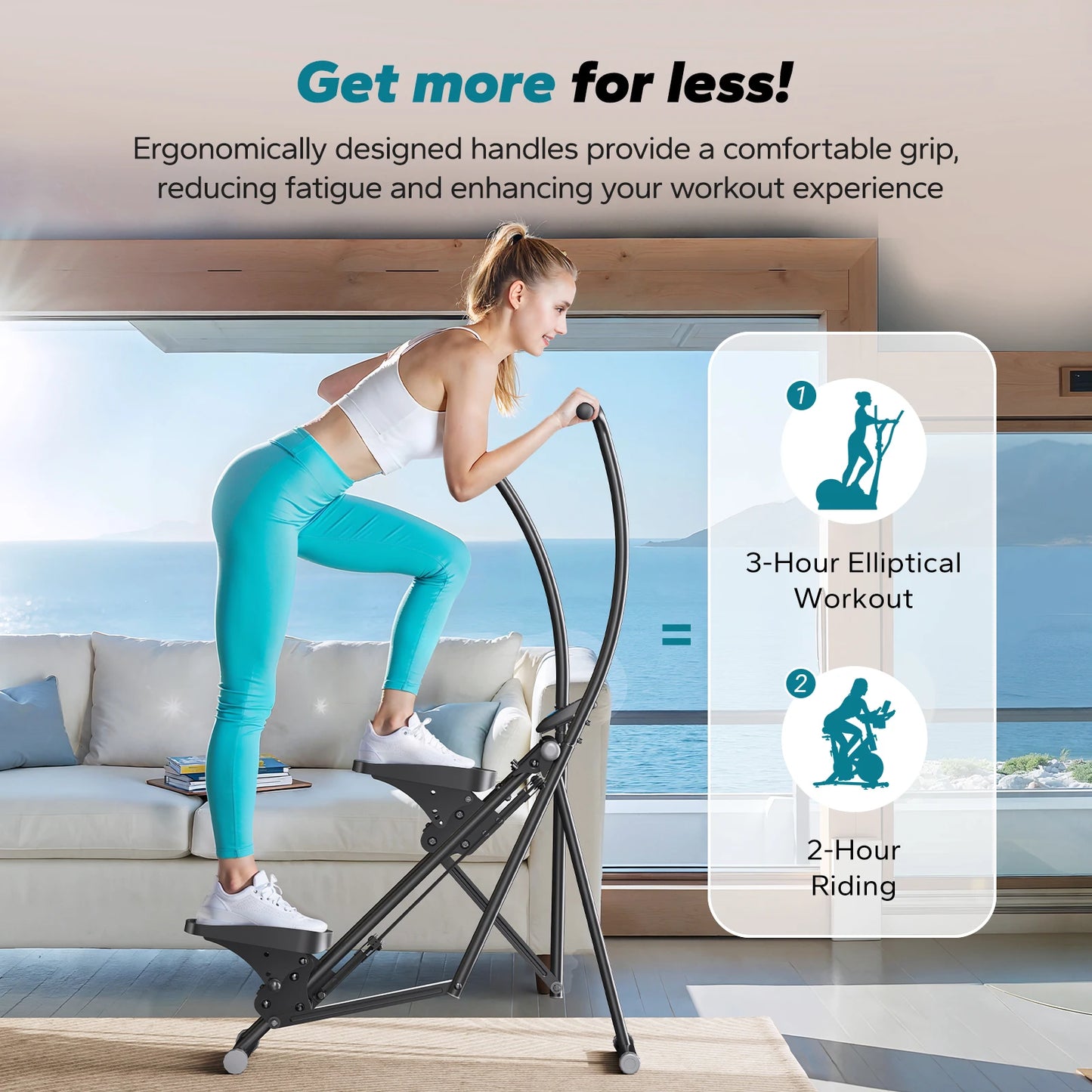 MERACH Stair Stepper Home Gym Full Body Workout Compact Climber