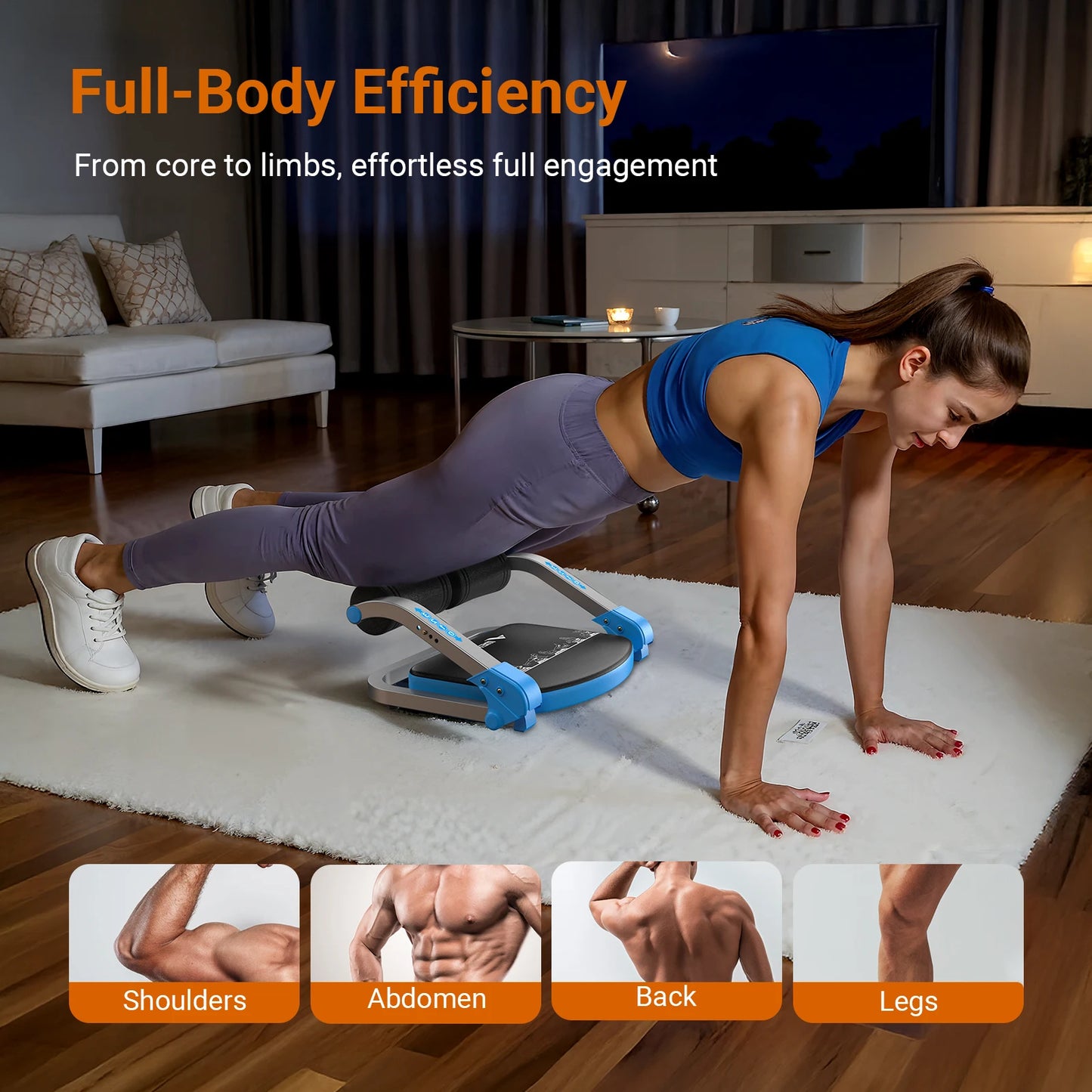 MERACH Ab Machine for Stomach Workout With Automatic Rebound
