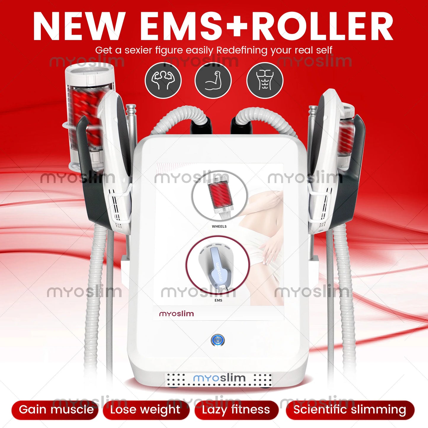 Myoslim EMS Body Sculpting Machine With Inner Ball Roller