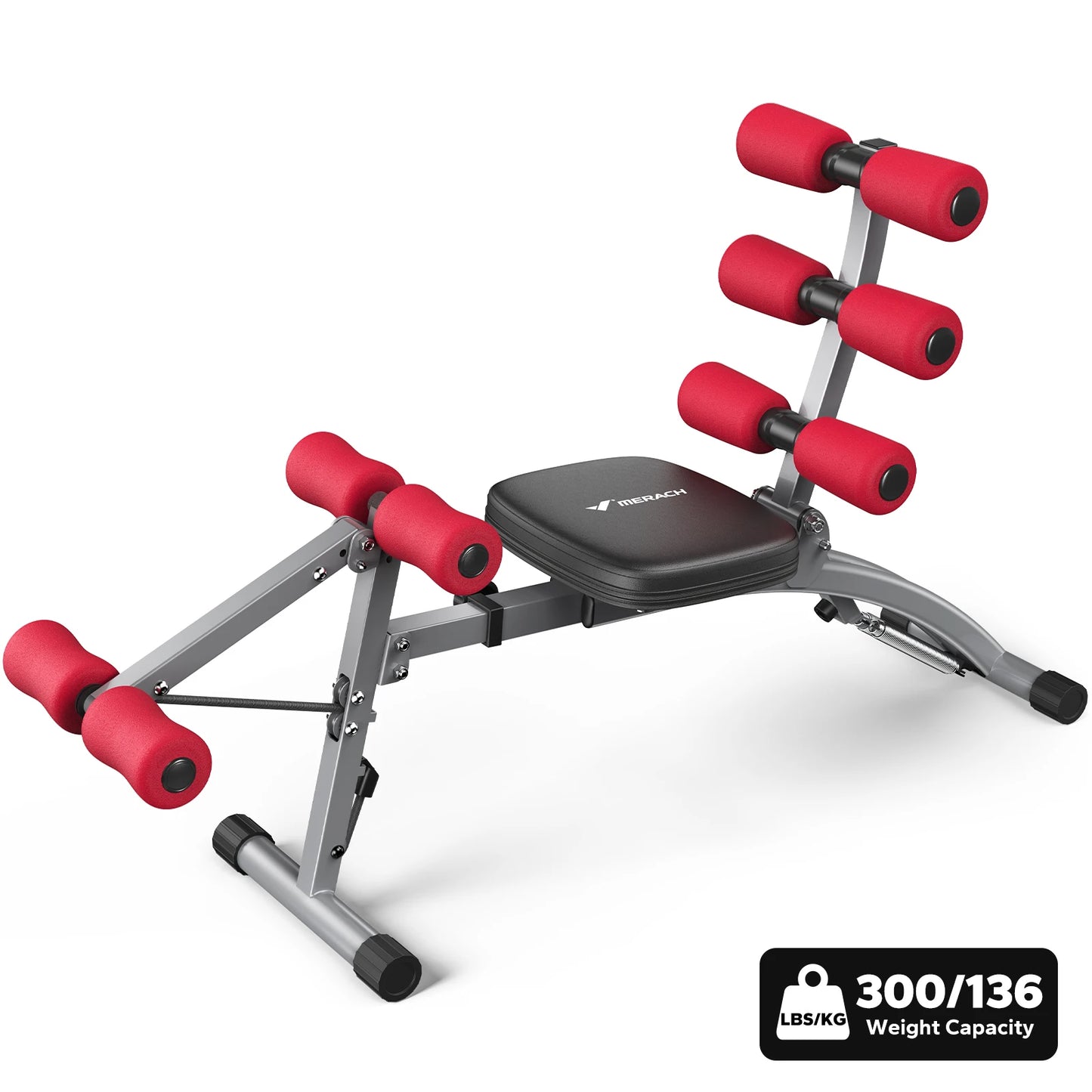 MERACH Ab Machine Multi Functional Adjustable Sit Up Bench For Home Gym