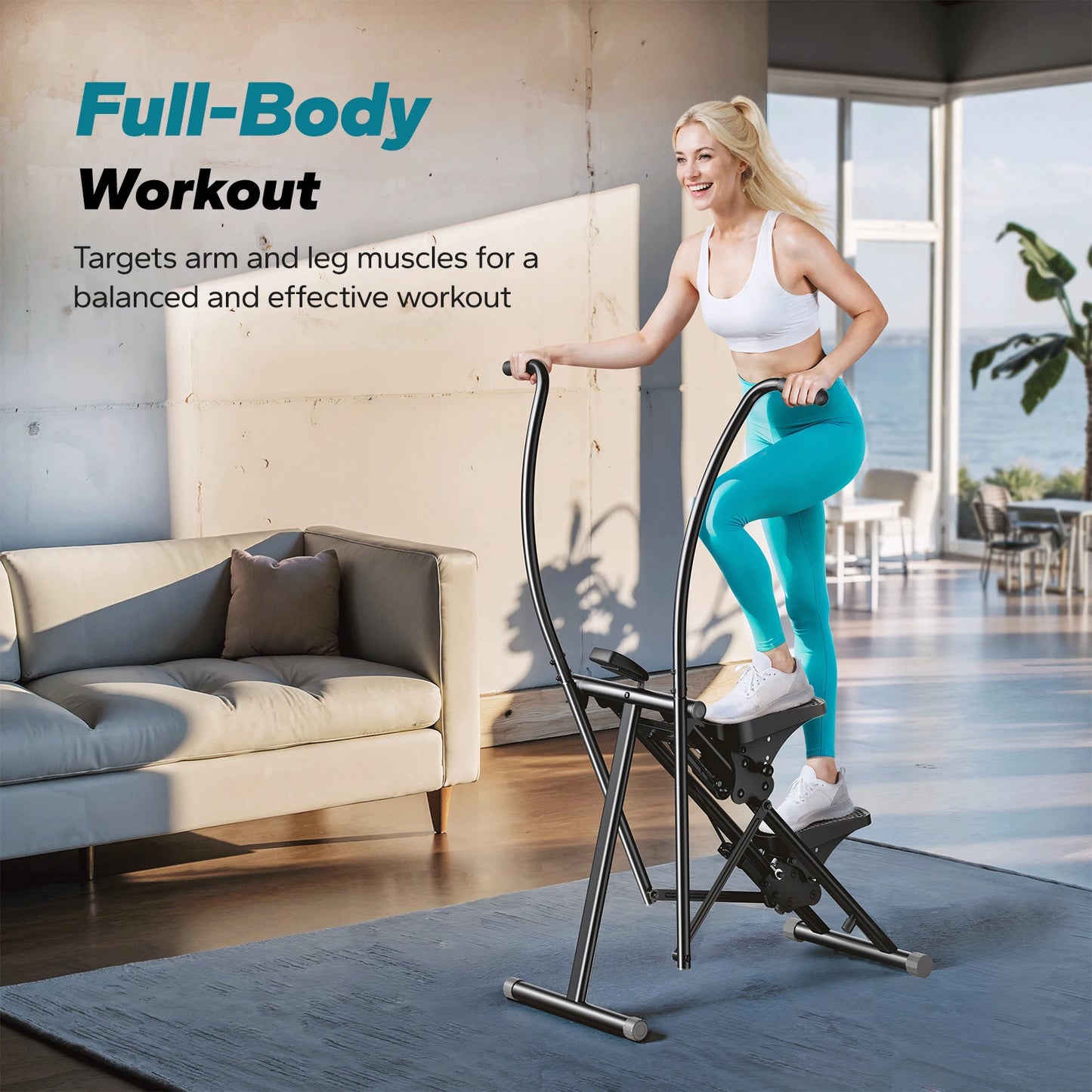 MERACH Stair Stepper Home Gym Full Body Workout Compact Climber