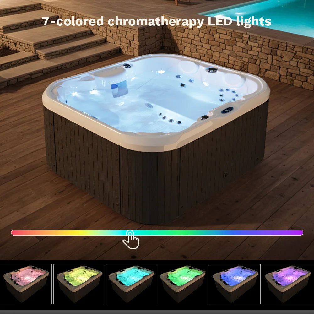 Outdoor Hot Tub With Intelligent Control And Water Purification