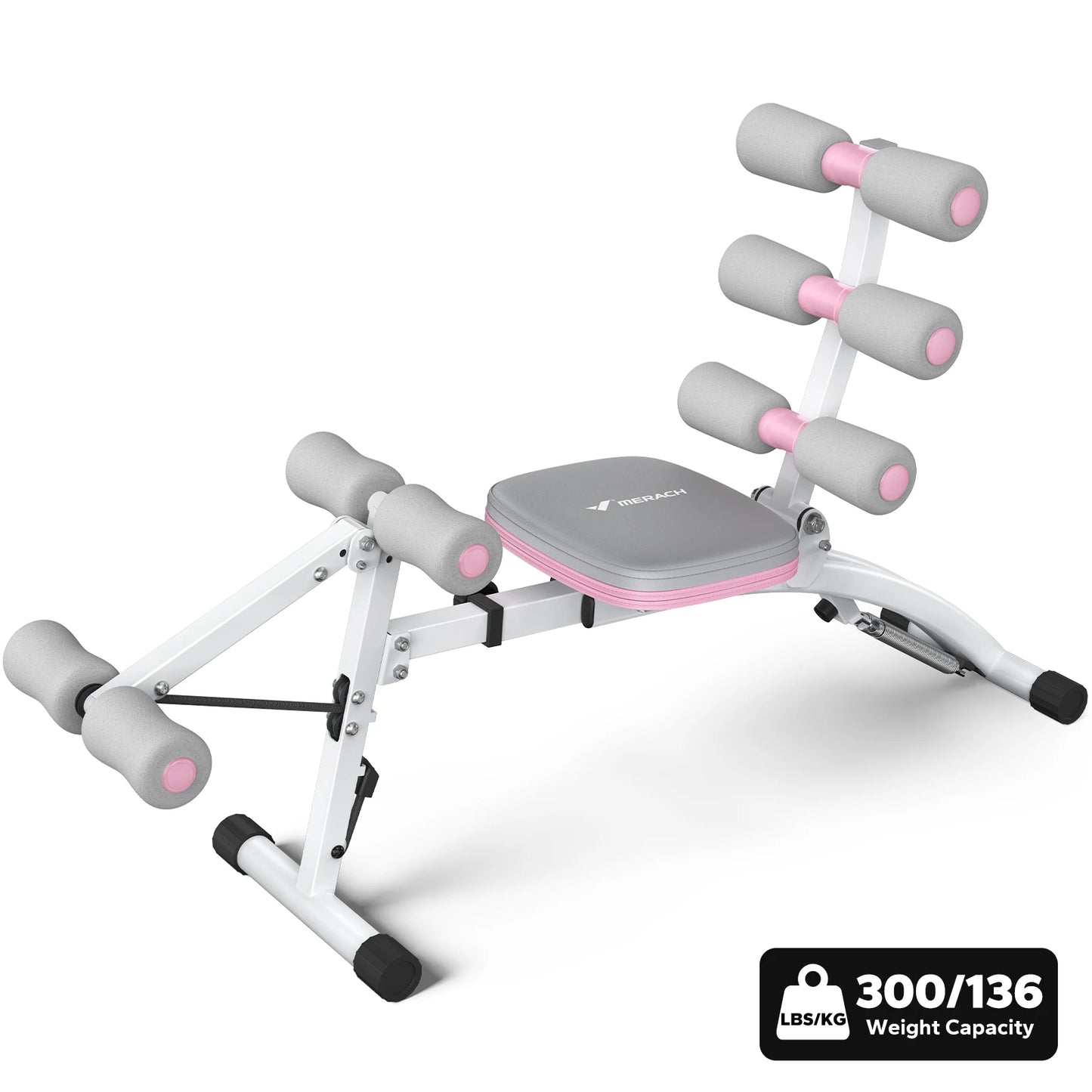 MERACH Ab Machine Multi Functional Adjustable Sit Up Bench For Home Gym