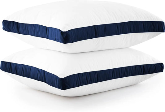 Gusseted Down Alternative Bed Pillows Set of 2