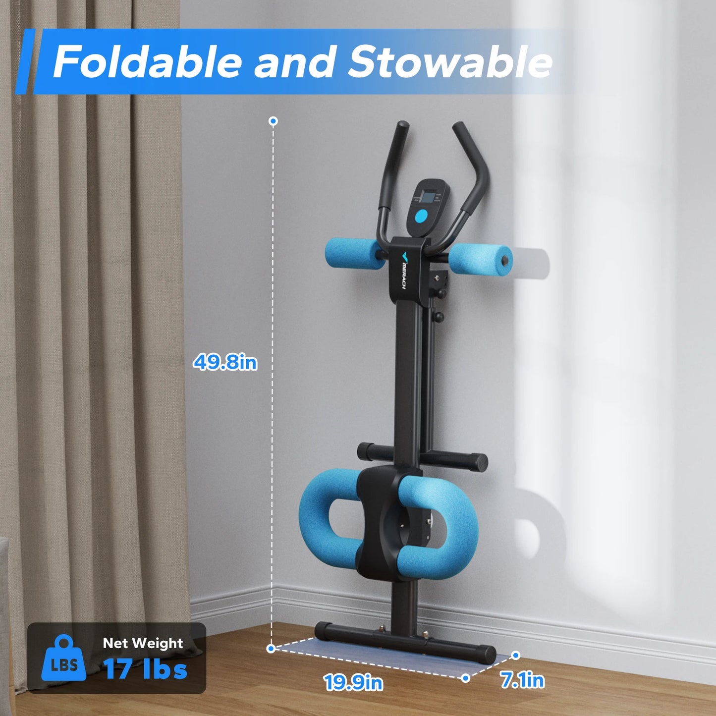 MERACH Ab Machine Adjustable Trainer For Core Abs Workout