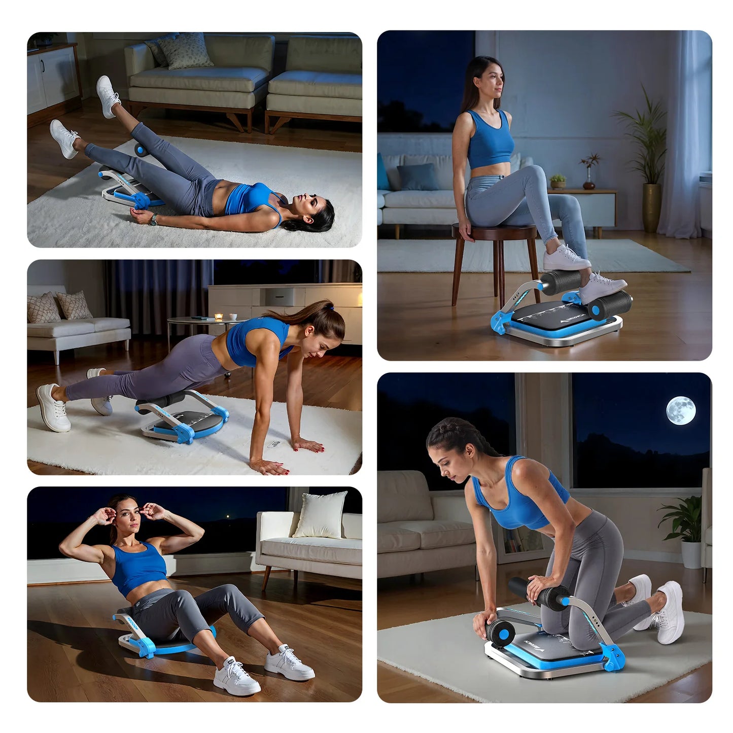 MERACH Ab Machine for Stomach Workout With Automatic Rebound