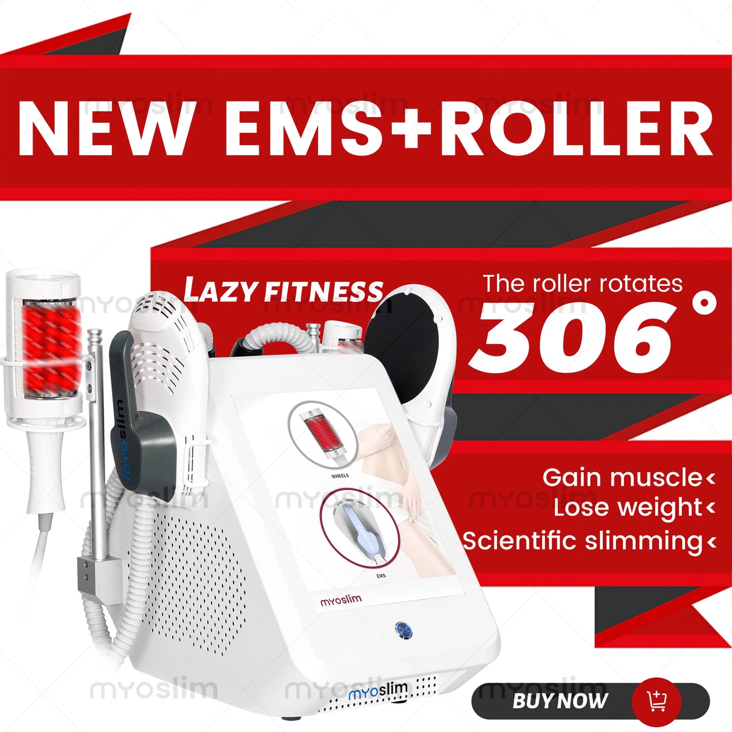 Myoslim EMS Body Sculpting Machine With Inner Ball Roller