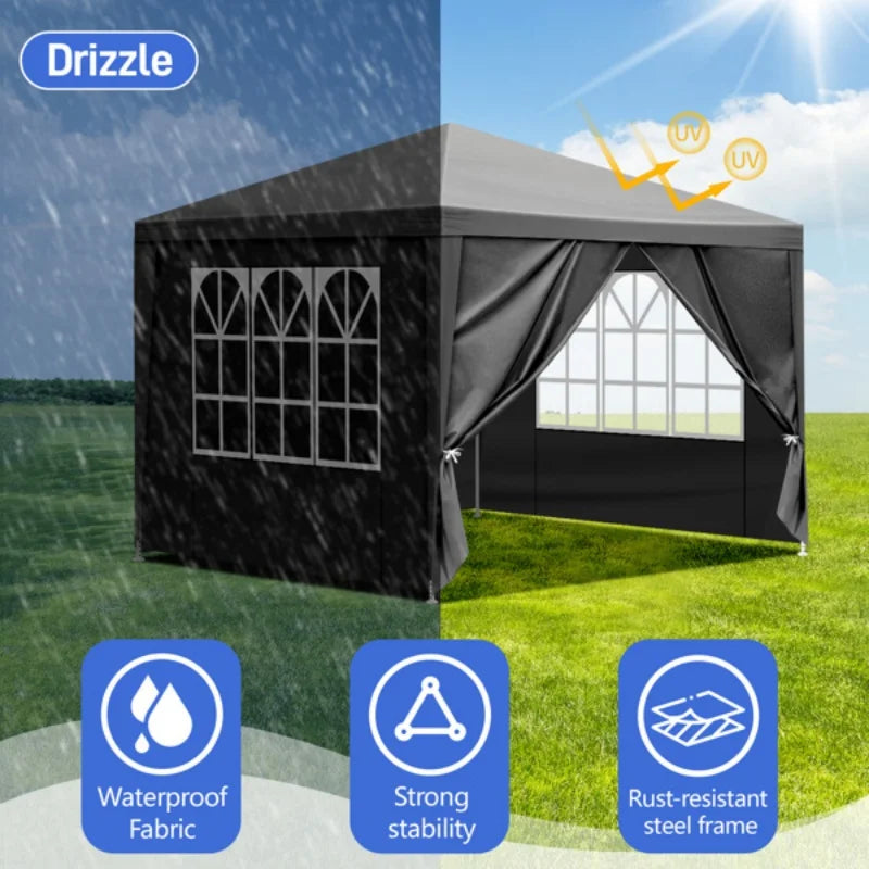 NONECN Gazebo Waterproof Outdoor Canopy For Weddings And BBQs