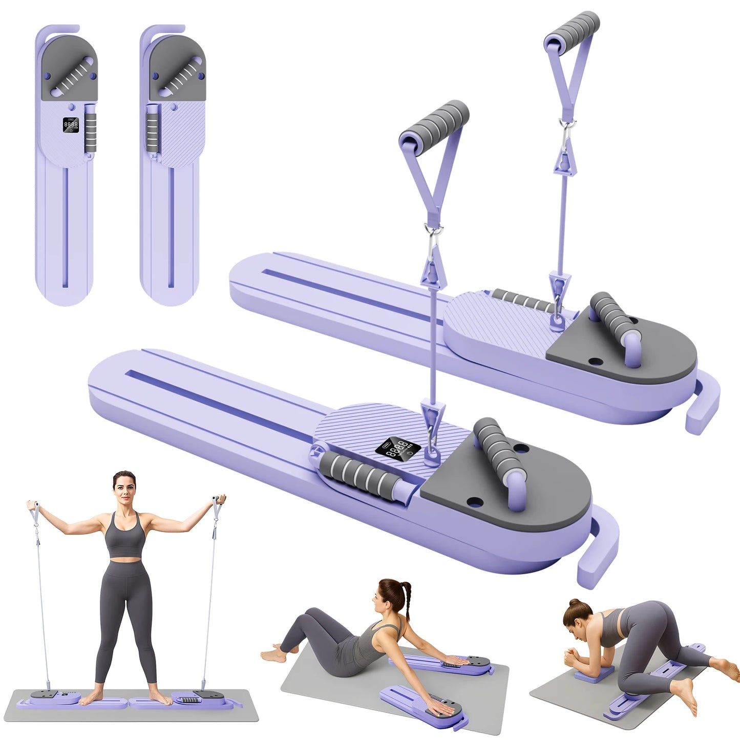 Pilates Reformer Board Ab Portable Split Ab Board With LCD