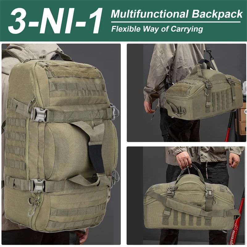 LQARMY Molle Outdoor Tactical Backpack For Hiking, Camping, And Travel