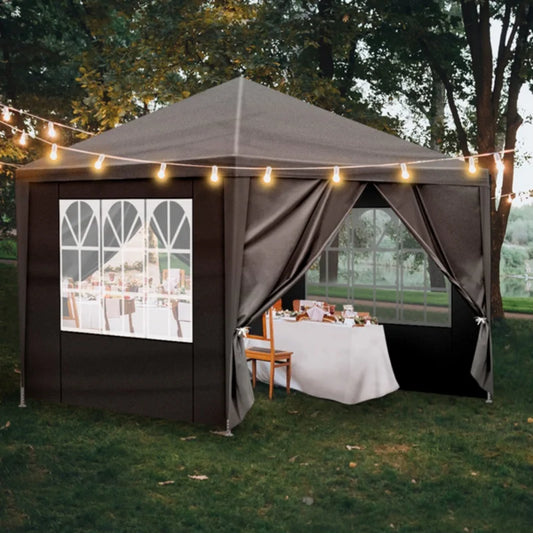NONECN Gazebo Waterproof Outdoor Canopy For Weddings And BBQs