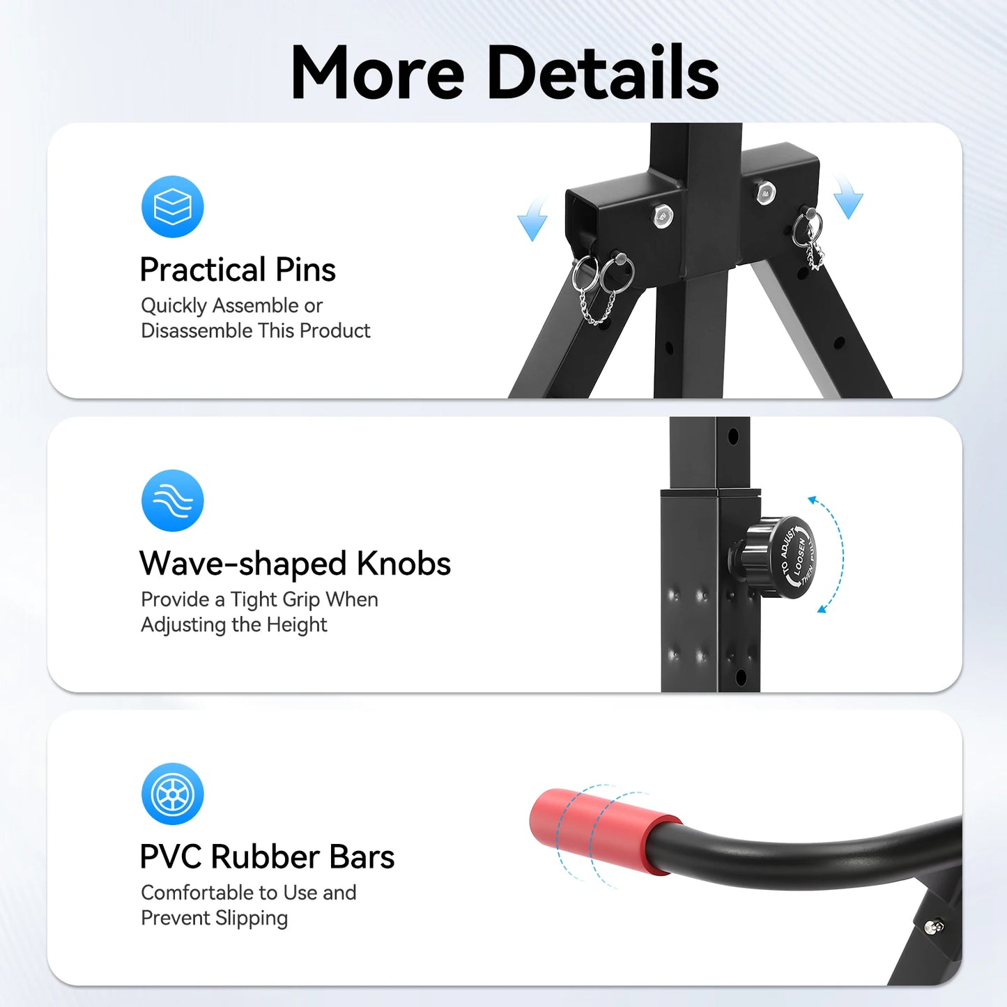 Foldable Free Standing Pull Up Bar Stand For Home Gym