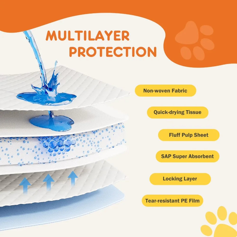 Disposable Dog Pee Pads Super Absorbent Leak Proof Puppy Training Pads 100 Count