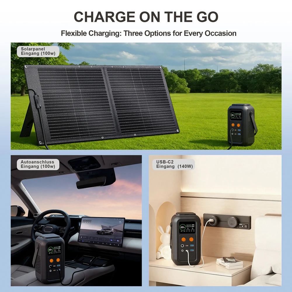 CTOLITY 200W Power Station 192Wh LiFePO4 Portable USB-C Charger