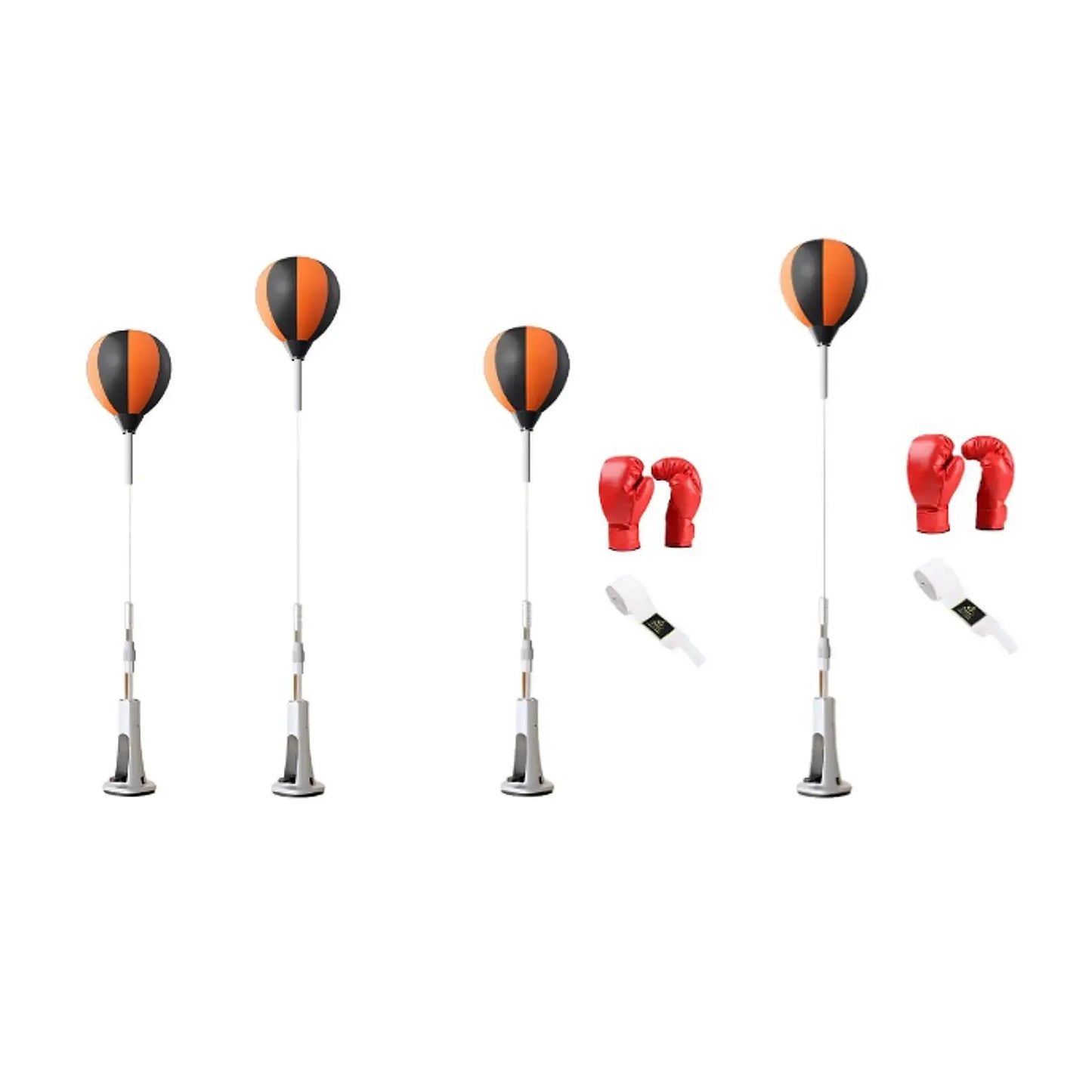 Punching Reflex Ball Set With Height Adjustable Stand For Training