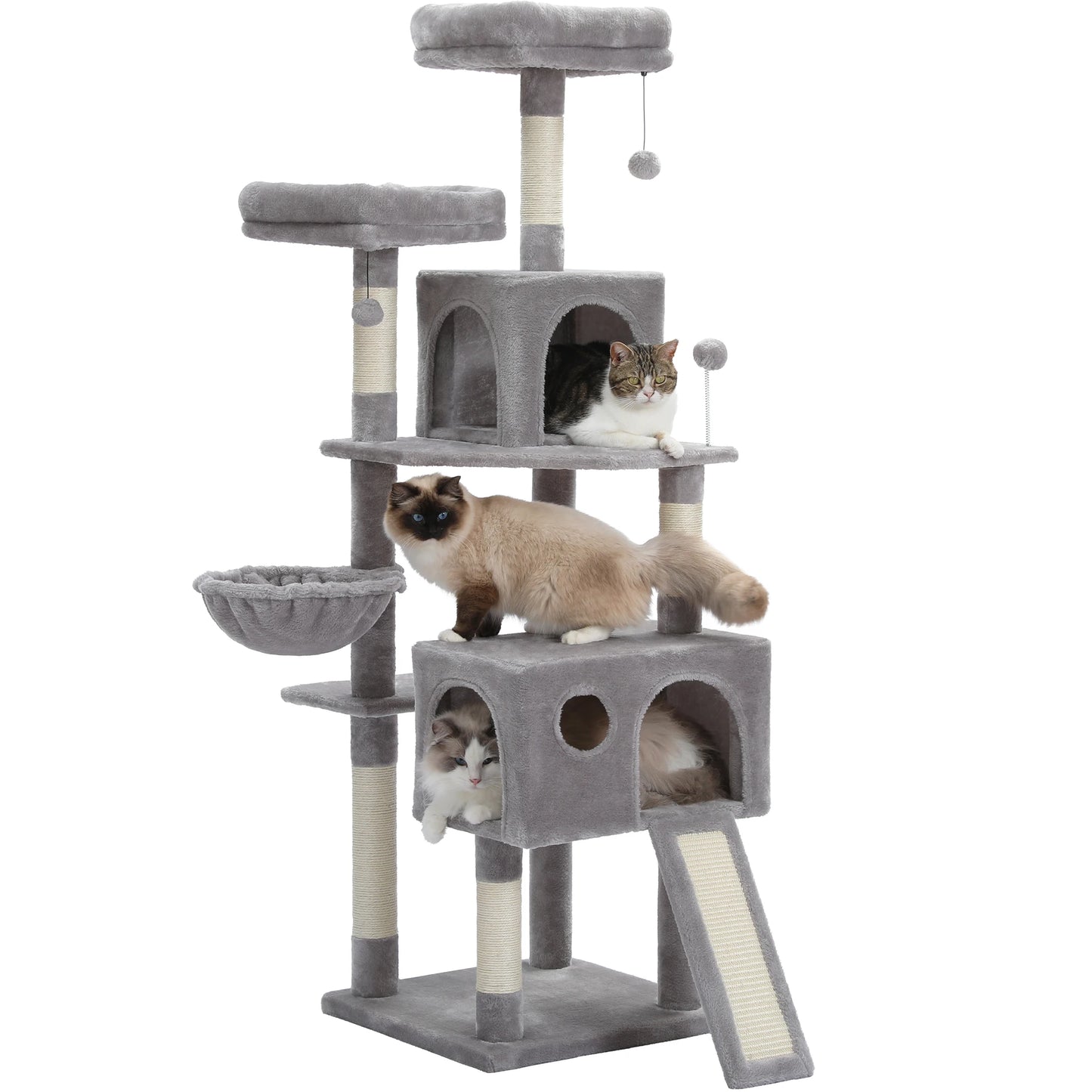 PAWZ Road Multi-Level Cat Tree Tower With Sisal Scratching Post