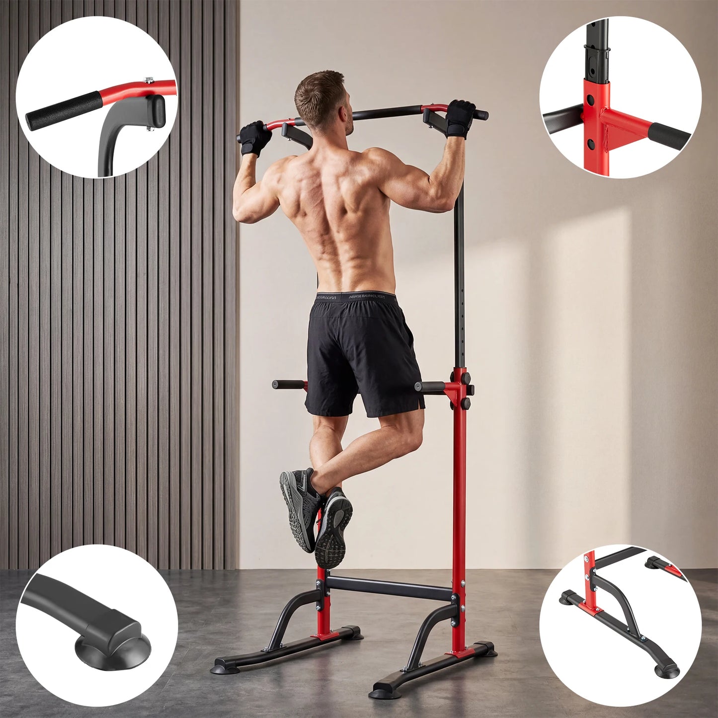 Heavy Duty Power Tower With Pull Up Dip Station HomeGym