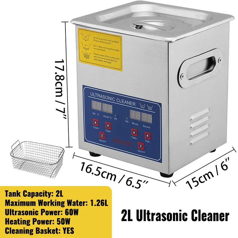 SucceBuy Ultrasonic Cleaner 1.3L To 30L Dishes Portable Home Appliance