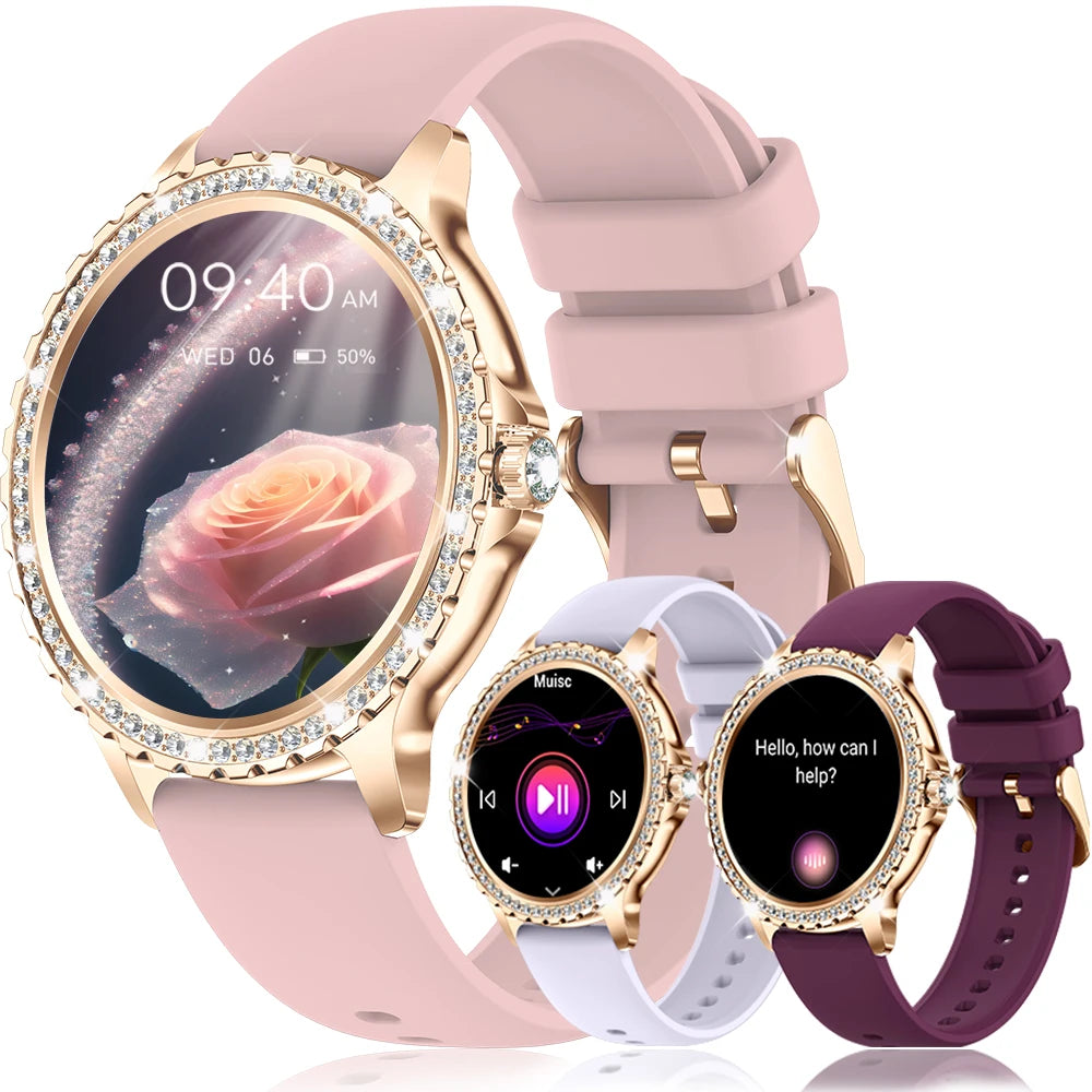 INNOFOVO Women's Smart Watch Touchscreen Fitness Tracker With Calls
