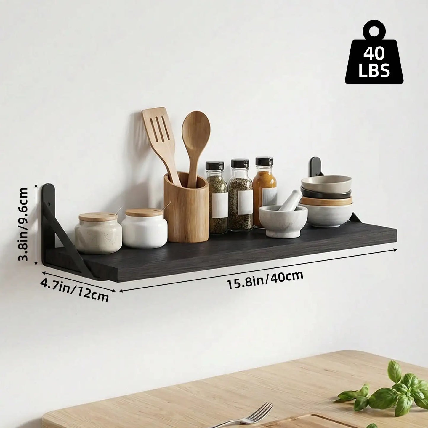 Rustic Floating Wood Shelves For Bedroom And Living Room