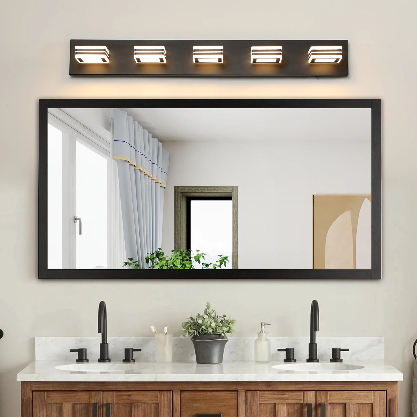 ARLGSITE Modern LED Vanity Light 5 CCT Dimmable Wall Fixture