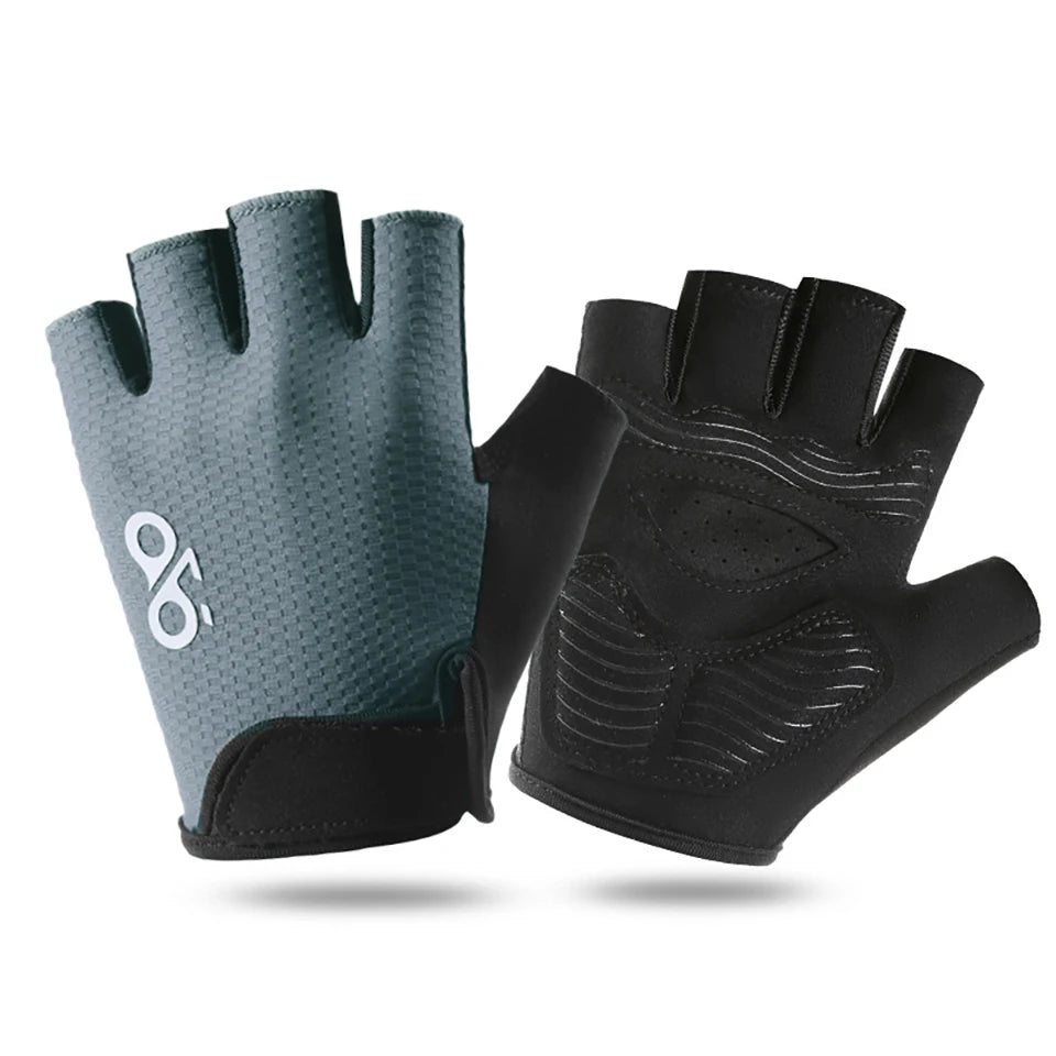 Summer Cycling Half Finger Gloves Breathable Non Slip Shock Absorbing