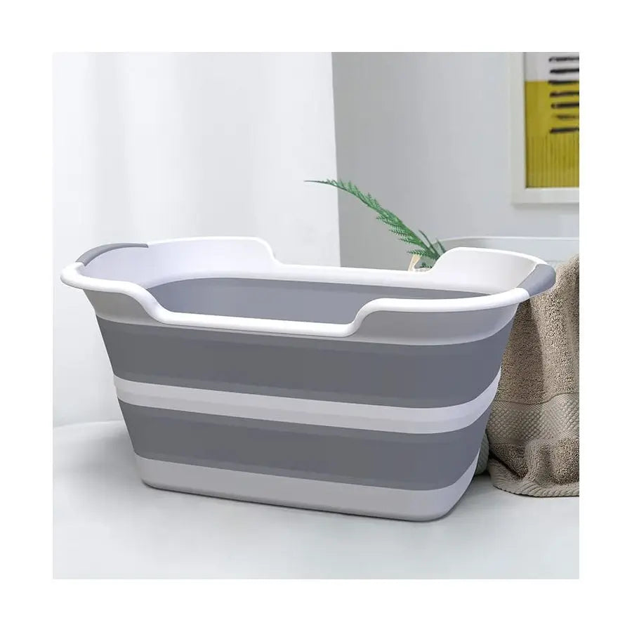 Pet Bathtub With Drain Plug Foldable Portable Bath for Pets
