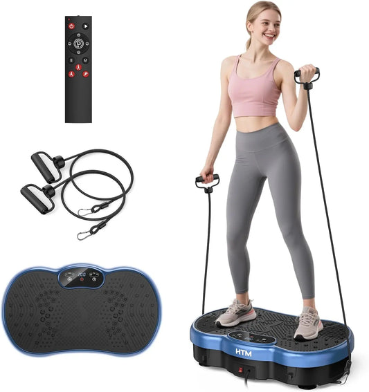 HTMM Calorie Tracking Vibration Plate For Home Gym Muscle Toning