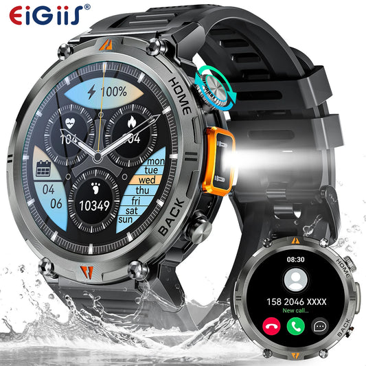 EIGIIS KE3 Smartwatch Men Bluetooth Call With Health Monitor