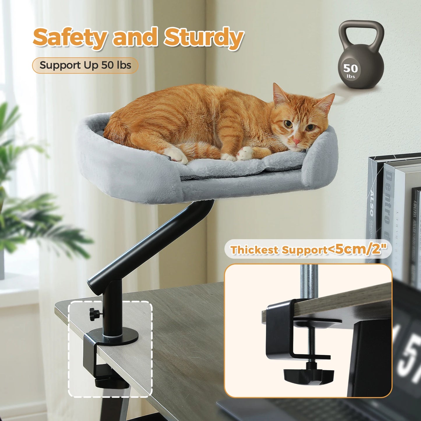 PAWZ Road Cat Desk Bed 360 Degree Rotatable Stand Indoor
