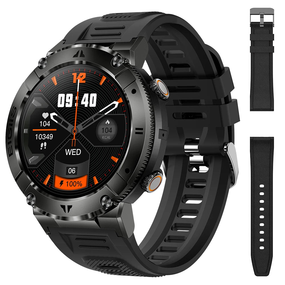 LaNikar Smartwatch Men Bluetooth Call Blood Pressure Fitness Health Monitor