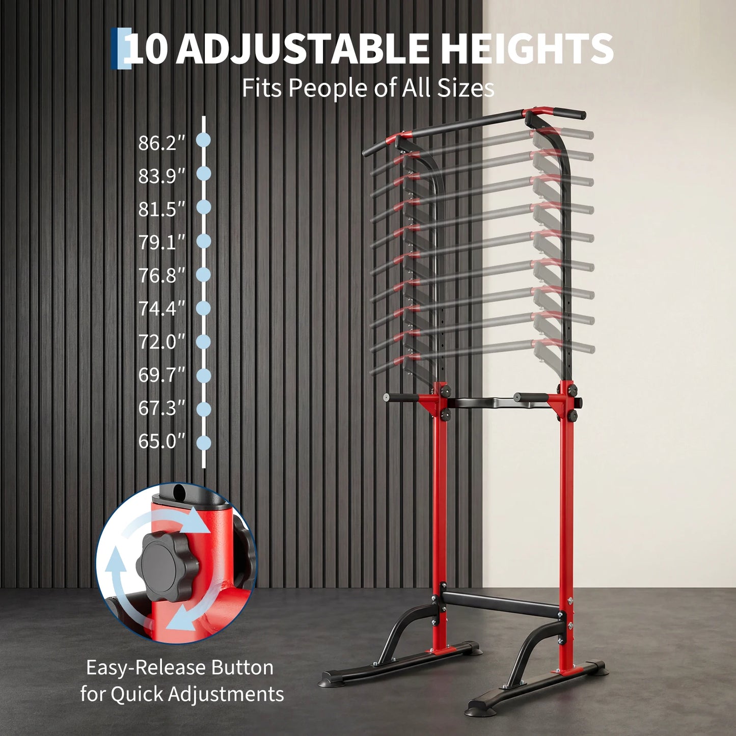 Heavy Duty Power Tower With Pull Up Dip Station HomeGym