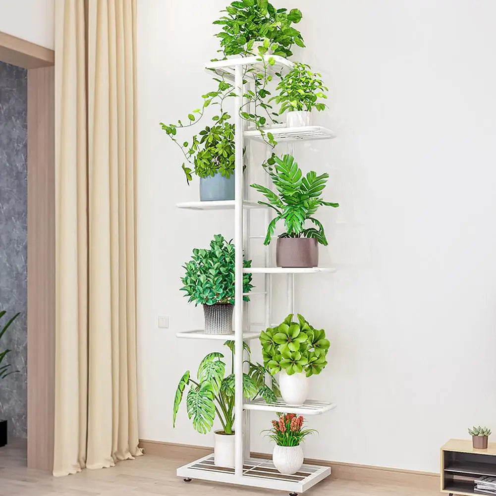 Twister.CK 8-Tier Garden Plant Stand Metal Tiered Shelf Rack