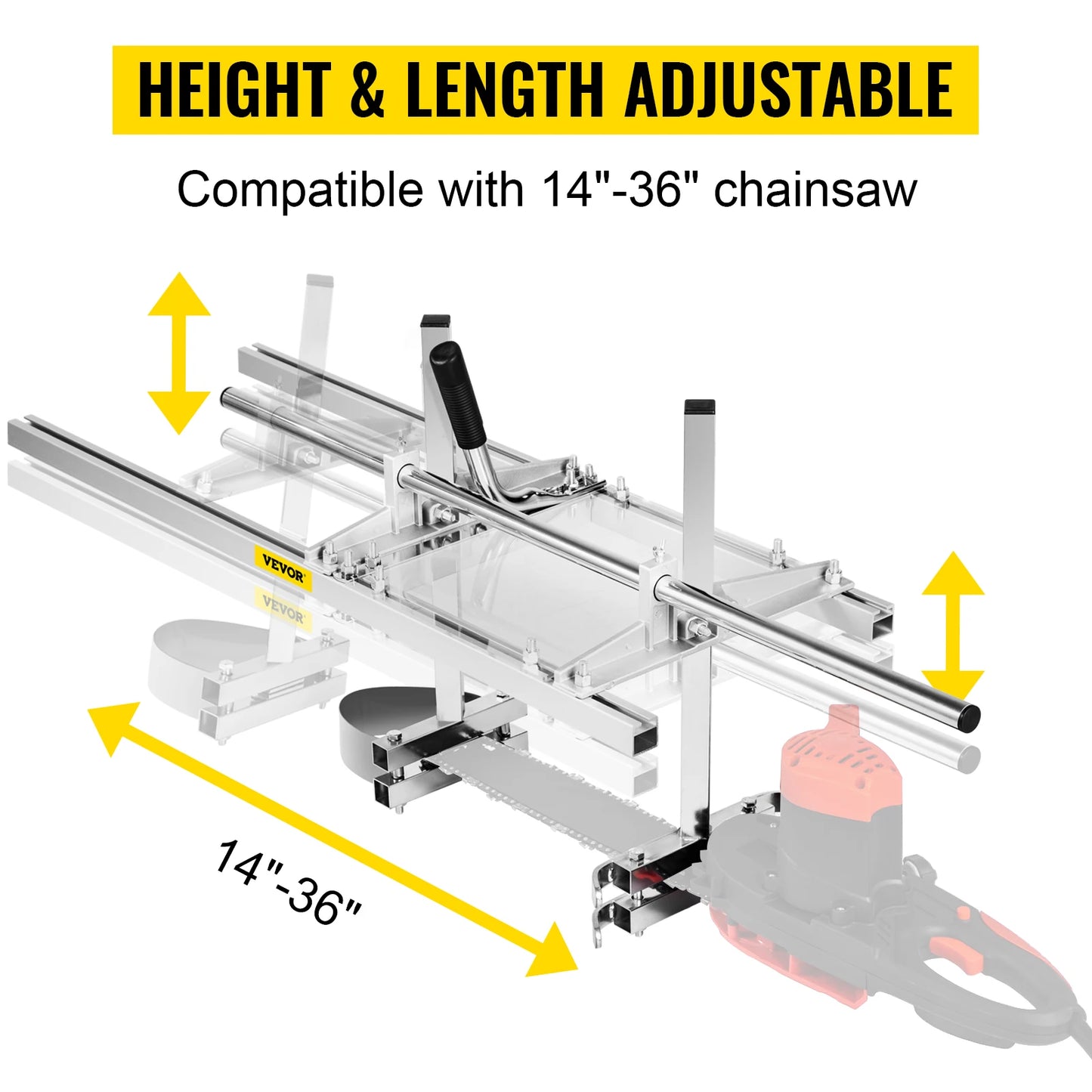 Chainsaw Mill Planking Guide Bar For Lumber Cutting Portable Sawmill