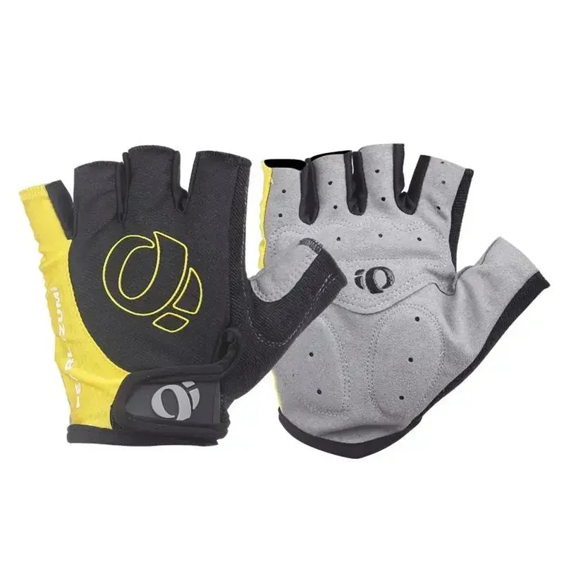 HUBEI Half Finger Gel Cycling Gloves Anti Slip For Men