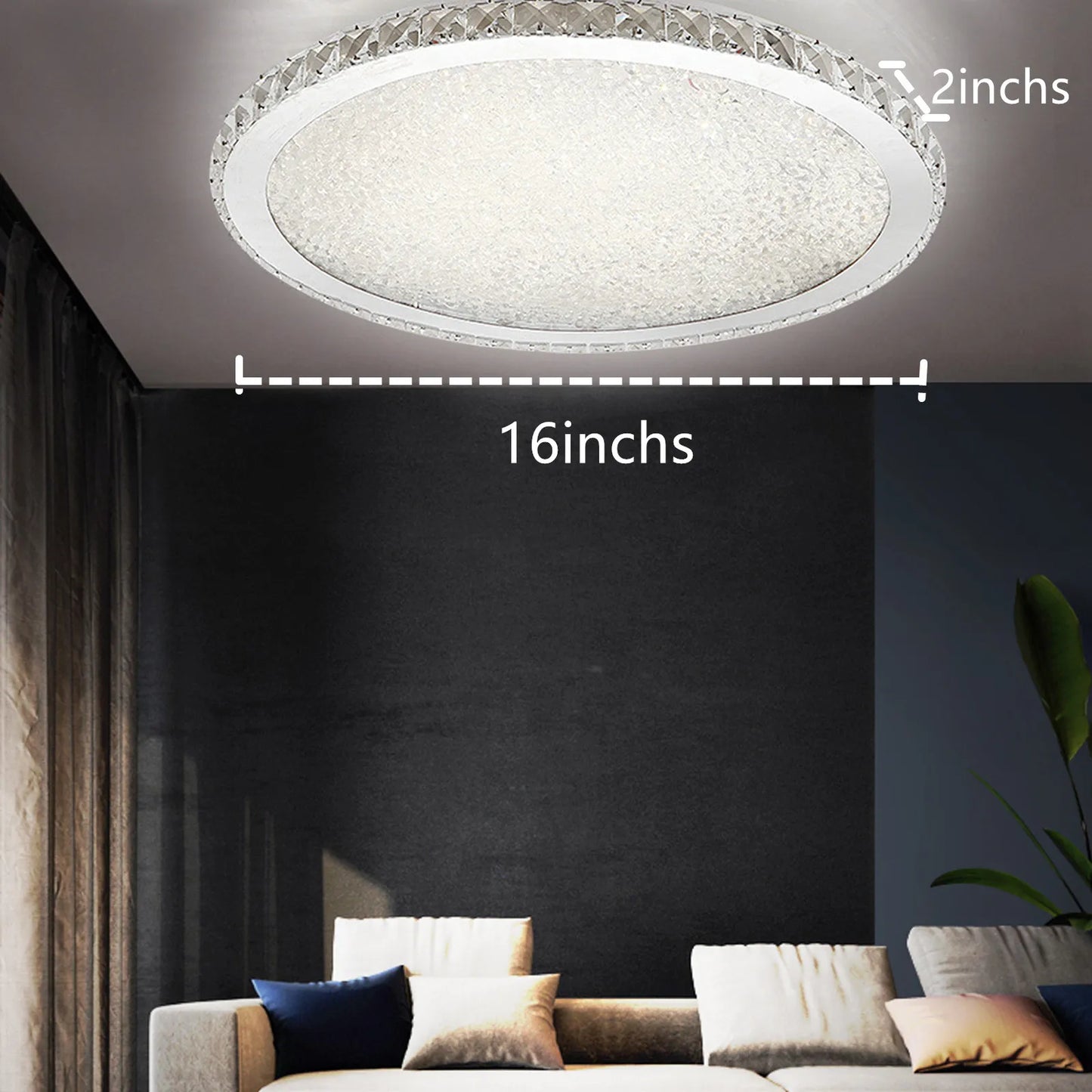 LOYALHEARTDY Modern Crystal Ceiling Light Pendant Lamp With LED Chandelier